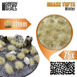 Static Grass Tufts 12mm - Winter