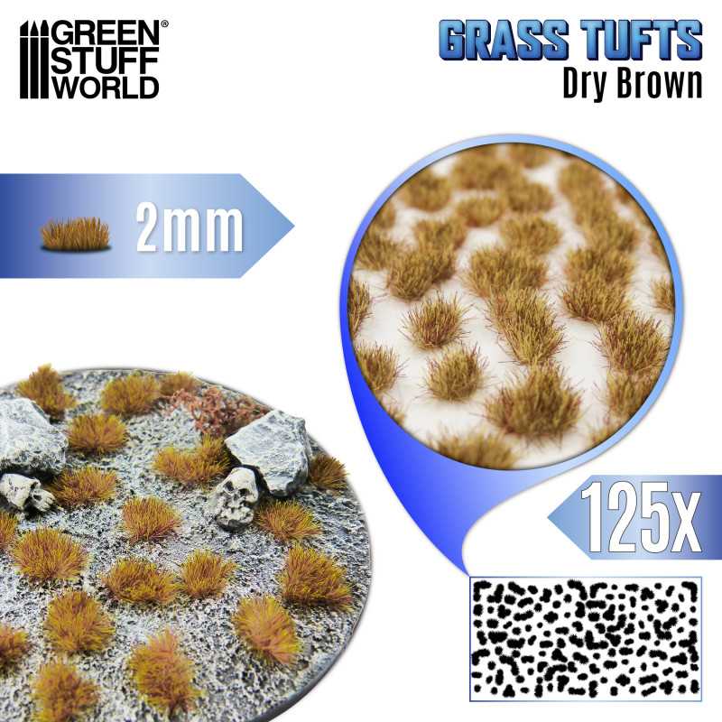 Static Grass Tufts 2mm - color Dry Brown Static Grass Tufts 2mm - color Dry Brown