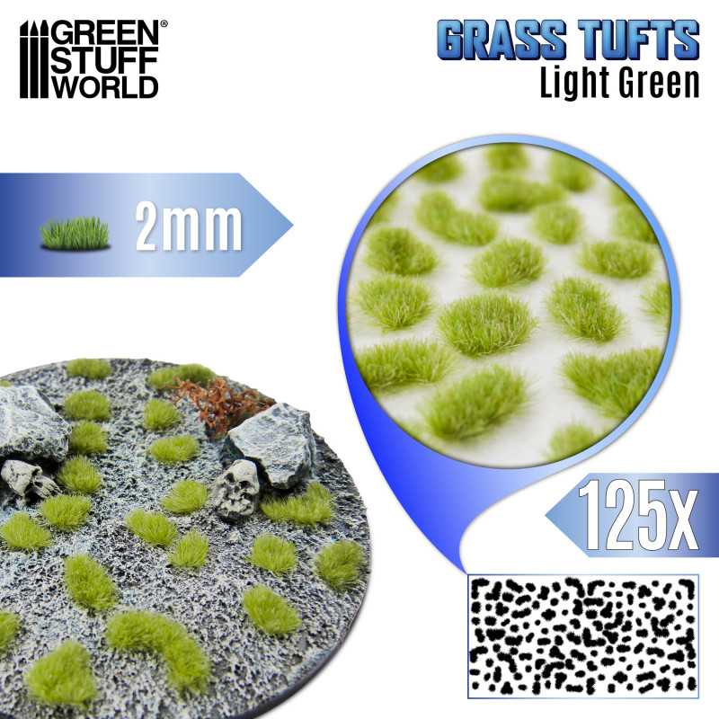 Touffes d'herbe | Static Grass Tufts 6mm - Vert clair