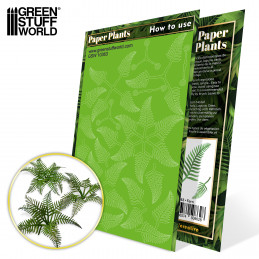 Plantas de Papel - Helechos Plantas para maquetas