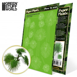 Plantas de Papel - Palmera Suelo Plantas para maquetas