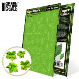 Plantas de Papel - Bardana Plantas para maquetas