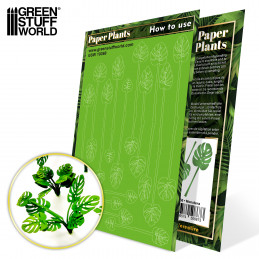 Plantas de Papel - Monstera Plantas para maquetas