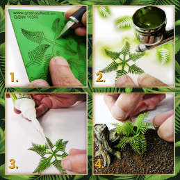 Plantas de Papel - Cannabis Plantas para maquetas