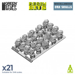 3D printed set - ORK Skulls