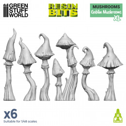 Set imprimé en 3D - Champignons gobelins XL