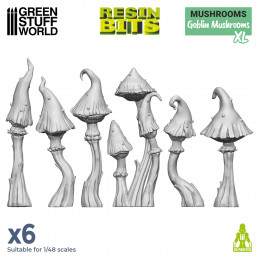 Set stampato in 3D - Funghi goblin XL