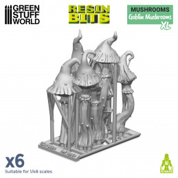 Set imprimé en 3D - Champignons gobelins XL