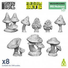 Set imprimé en 3D - Champignons sauvages XL