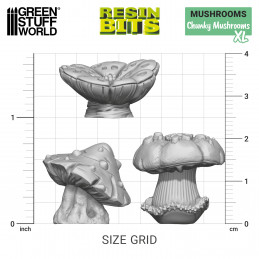 3D printed set - Chunky Mushrooms XL