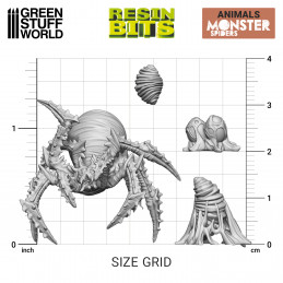 Set impreso en 3D - Arañas Monstruosas