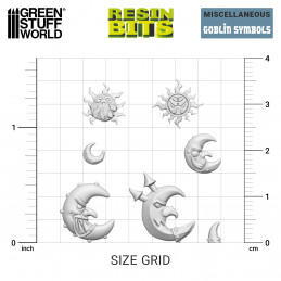 3D printed set - Goblin Symbols