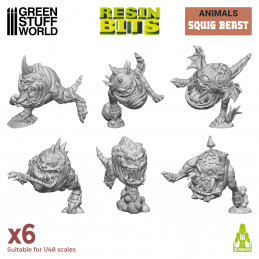 3D printed set - Squig beasts | Squiggly Beasts