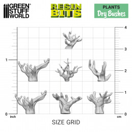 3D printed set - Dry Bushes