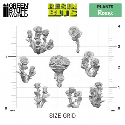 3D printed set - Roses