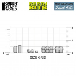 Set stampato in 3D - Lattine di Bibite Fresche o Gassate in Resina