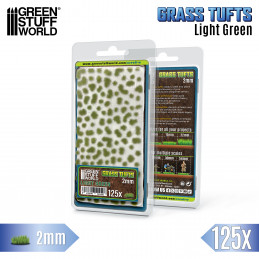 Static Grass Tufts 2 mm - Light Green