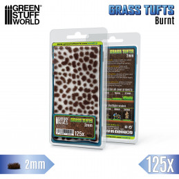 Grasbüschel - Static Grass Tufts - 2 mm - verbranntes Braun