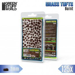 Touffes d'herbe - Static Grass Tufts 2 mm - Brun Brûlé