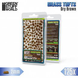 Ciuffi Erba | Static Grass Tufts - 2mm - Marrone Secco