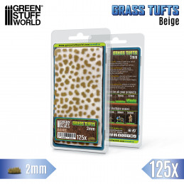 Static Grass Tufts 2mm - Beige