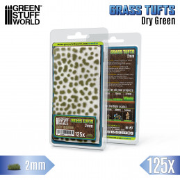Grasbüschel - Static Grass Tufts - 2mm - Getrocknet Grün