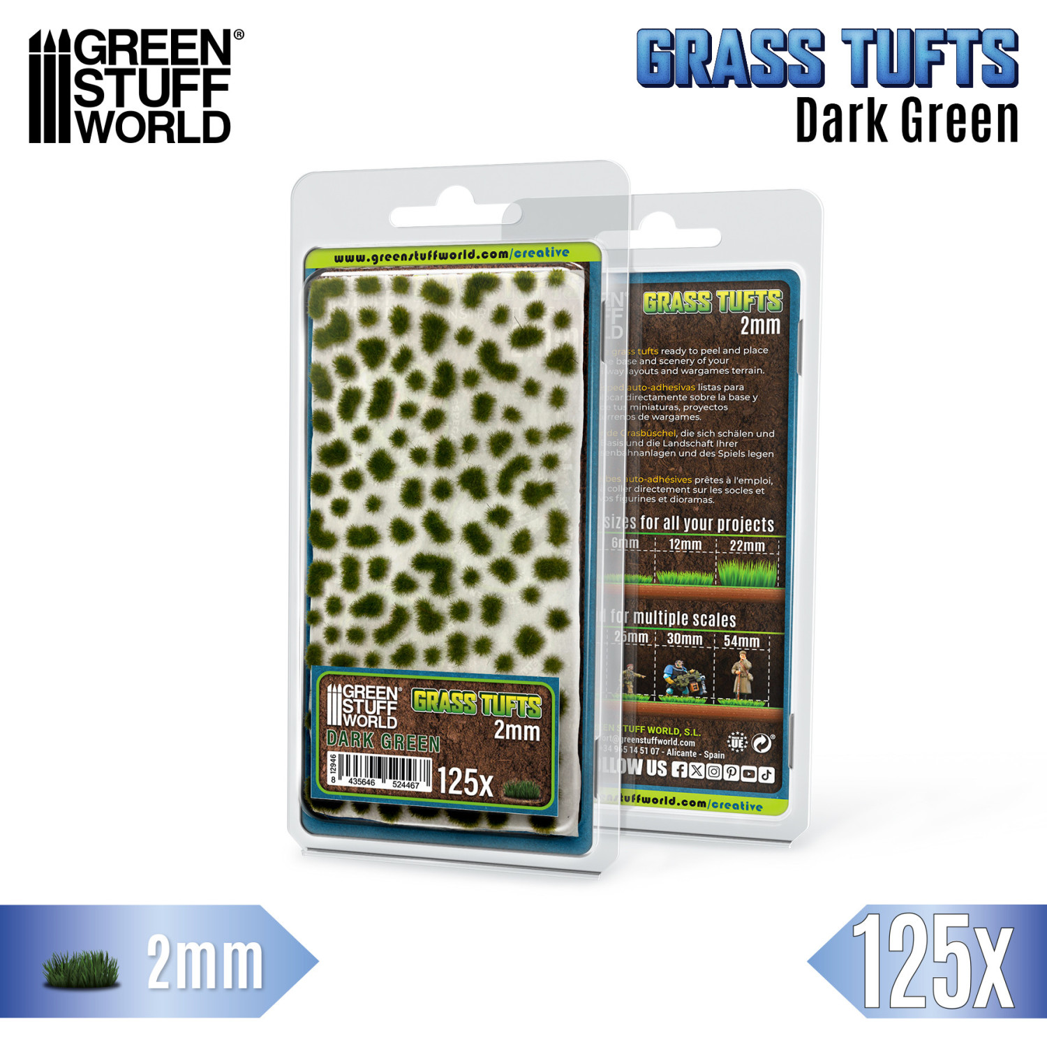 Gamers Grass Tiny Tufts 2 mm – Mousse foncée - Jeux - Jouets