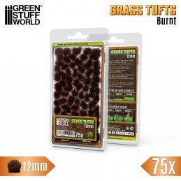 Static Grass Tufts 12mm - Burnt