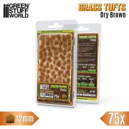 Static Grass Tufts 12mm - Dry Brown