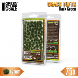 Touffes d'herbe - Tuft 12mm - Vert Foncée