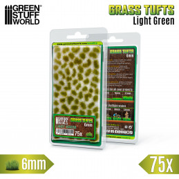 Static Grass Tufts 6mm - Light Green