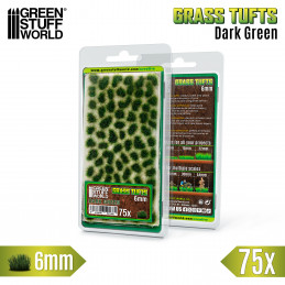 Static Grass Tufts 6mm - Dark Green