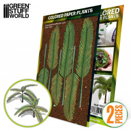 Colored Paper Plants - Palm