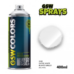 White Gloss Spray Paint 400ml | Gloss Primer White 400ml