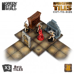 Dungeon Tiles 25mm | DnD Tiles 25mm