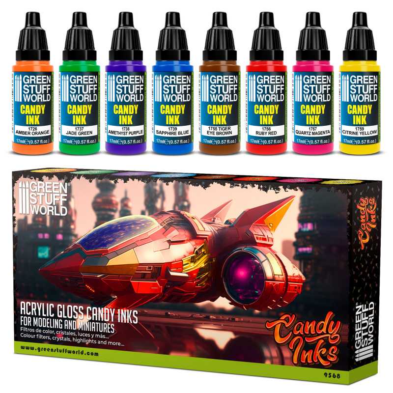 Set 8x Acryl-Candylack Set 8x Acryl-Candylack