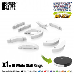 Skill Ring 40mm White | Blood Bowl Skill Rings