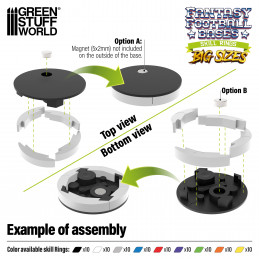 Skill Ring 40mm White | Blood Bowl Skill Rings