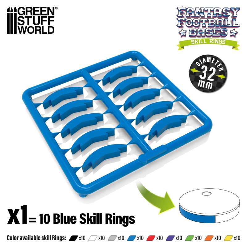 Skill Ring 32mm Blue | Blood Bowl Skill Rings Skill Ring 32mm Blue | Blood Bowl Skill Rings