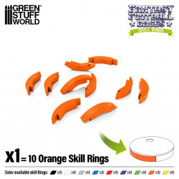 Anelli di abilità di Blood Bowl 32mm Arancione | Blood Bowl Skill rings 32mm