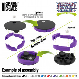 Anelli di abilità di Blood Bowl 32mm Viola | Blood Bowl Skill rings 32mm