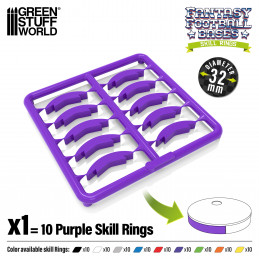 Anelli di abilità di Blood Bowl 32mm Viola | Blood Bowl Skill rings 32mm