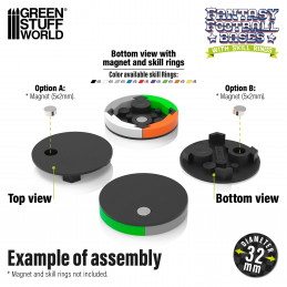 Basette per Blood Bowl 32 mm | Basi Blood Bowl 32mm