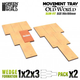 MDF Movement Trays Old World Slimfit 180x90mm 1x2x3