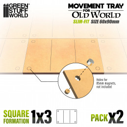 MDF Movement Trays - Slimfit 90x60mm