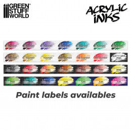GSW Acryltinten mit Pipetten Display Rack | Acryl-Tinten Rack 30ml
