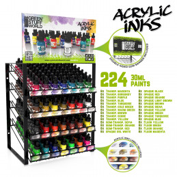 GSW Acrylic inks with pipettes Display Rack