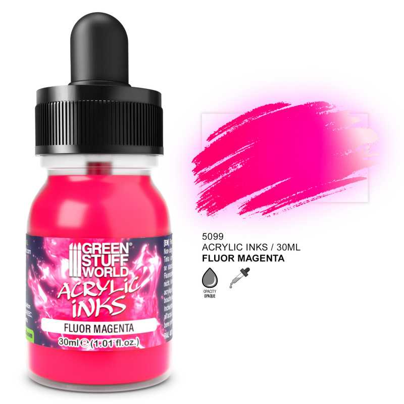 Fluor Acrylic Ink - Magenta Fluor Acrylic Ink - Magenta