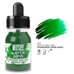 Transparent Acrylic Ink - Warm Green | Acrylic Inks