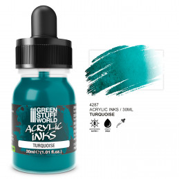 Acrylic Ink Opaque- Turquoise | Acrylic Inks